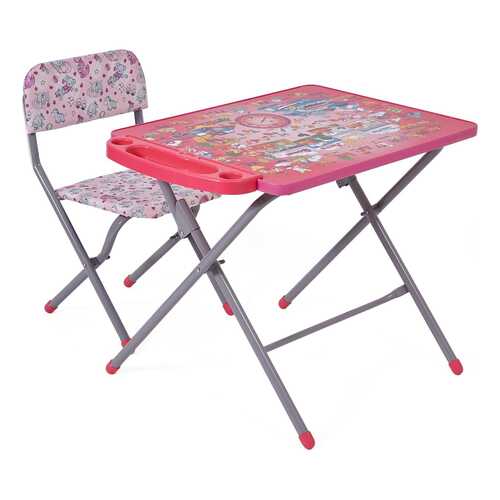 Комплект детской мебели Фея Досуг 201 Алфавит Розовый в Цвет Диванов