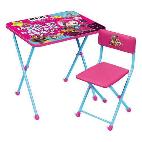 Комплект детской мебели Ника Маша и Медведь Музыкальный хит со столом и стулом в Цвет Диванов