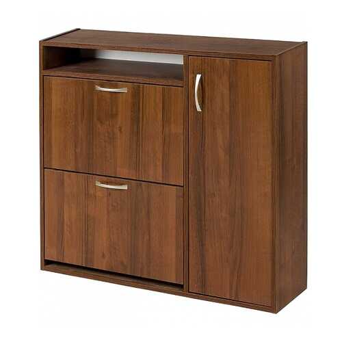 Обувница Вентал ШК-2 VEN_shk_2_walnut 92,4х22,5х88,2 см, орех темный в Цвет Диванов