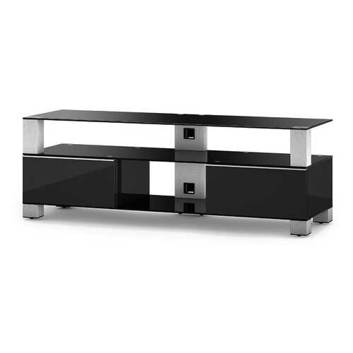 Тумба под телевизор приставная SONOROUS MD 9140-B-INX-BLK 140х44х49 см, черный в Цвет Диванов