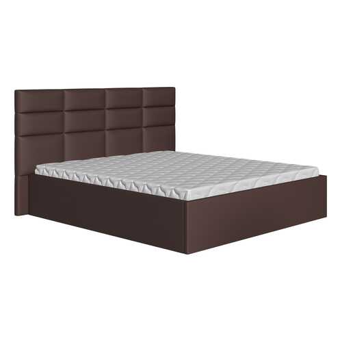 Двуспальная Первый Мебельный Кровать Коста коричневый, экокожа, 160х200 в Цвет Диванов