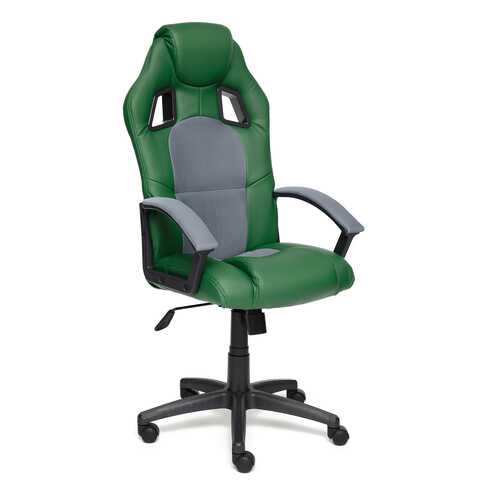 Игровое кресло Driver Кож/зам/ткань, зеленый/серый, 36-001/12 в Цвет Диванов