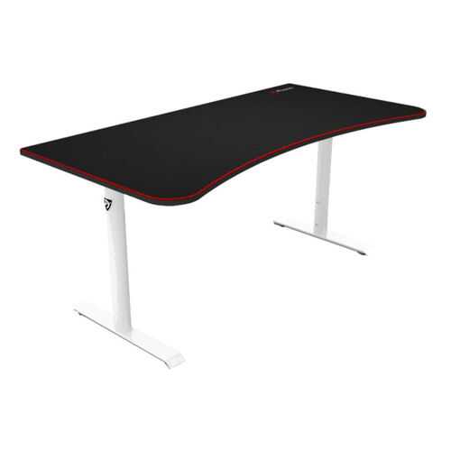 Компьютерный стол Arozzi Arena Gaming Desk/Черный МДФ/Белый металл в Цвет Диванов