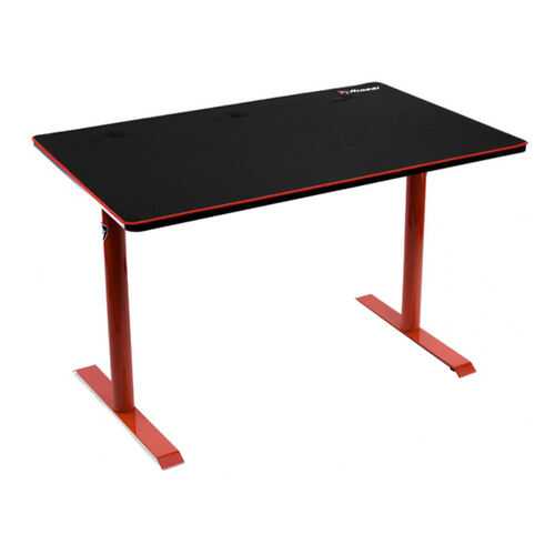 Компьютерный стол Arozzi Arena Leggero Gaming Desk/Черный МДФ/Красный металл в Цвет Диванов