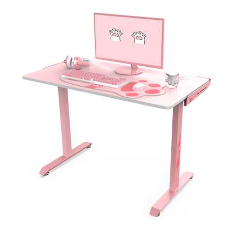 Стол для компьютера (для геймеров) Eureka I1-S, розовый в Цвет Диванов