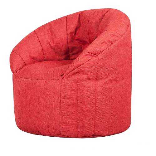 Кресло бескаркасное Папа Пуф Club Chair Red, размер XL, рогожка, красный в Цвет Диванов