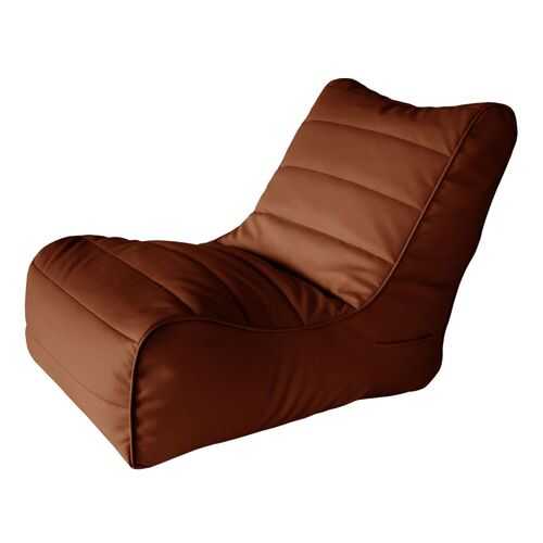 Кресло бескаркасное Папа Пуф Soft Lounger Brown, размер XL, экокожа, коричневый в Цвет Диванов