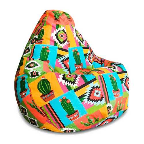 Кресло-мешок DreamBag Кактус, размер XL, жаккард, разноцветный в Цвет Диванов