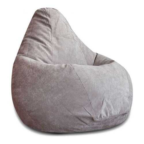 Кресло-мешок DreamBag Кресло-мешок, размер XXL, велюр, серая замша в Цвет Диванов
