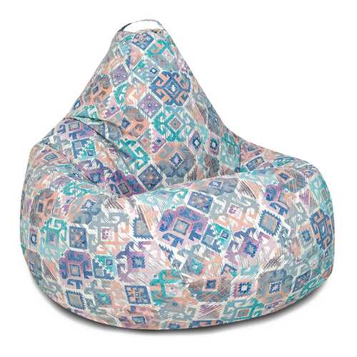Кресло-мешок DreamBag Ясмин, размер XL, жаккард, бежевый; голубой; синий в Цвет Диванов