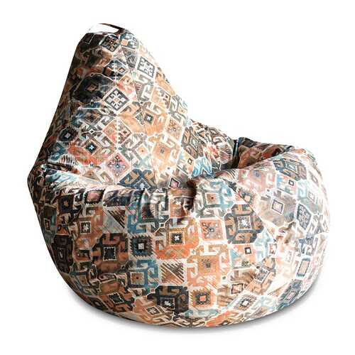 Кресло-мешок DreamBag Ясмин, размер XL, жаккард, коричневый в Цвет Диванов