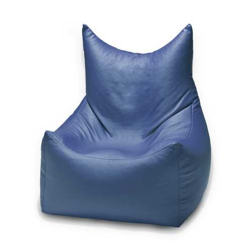 Мешок для сидения трон Вилли, размер XXL, экокожа, Синий в Цвет Диванов
