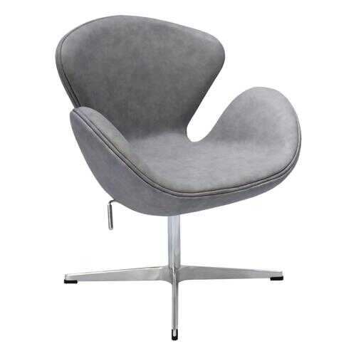 Кресло Bradex Home «SWAN CHAIR» светло-серый матовый с эффектом состаренная кожа в Цвет Диванов