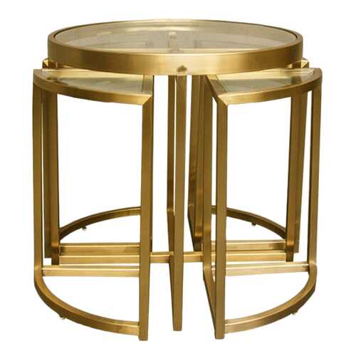 Кофейный столик ROOMERS 55х60х60 см, золотистый в Цвет Диванов