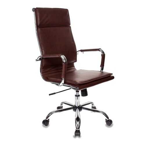 Компьютерное кресло Бюрократ 664064 CH-993/BROWN 64х72х113 см, коричневый/хром в Цвет Диванов