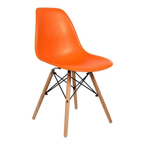 Стул дизайнерский STOOL GROUP Eames Wood Оранжевый в Цвет Диванов