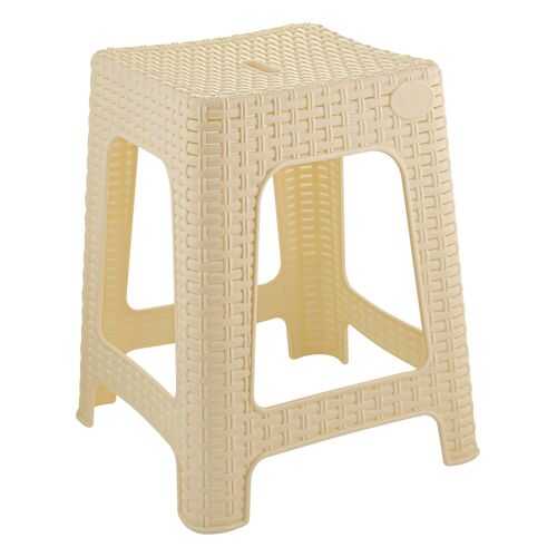 Табурет квадратный INGREEN Rattan 363х363х448 мм сливочный в Цвет Диванов