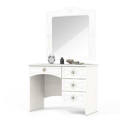 Стол с зеркалом Мебельный Двор Онега МД-1-06+ЗН-1 белый 102х59х185 в Цвет Диванов